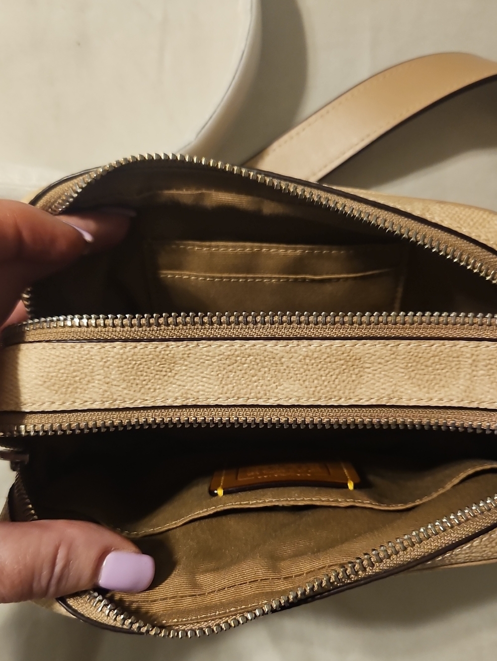Coach Outlet Mini Carey Crossbody Bag In Signature Canvas - Picture 7 of 7